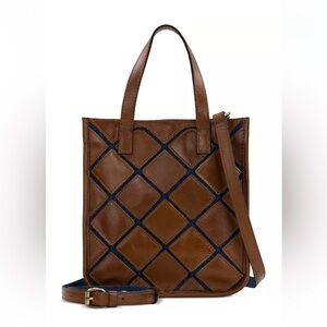 Patricia Nash Brown and Blue Tote Bag